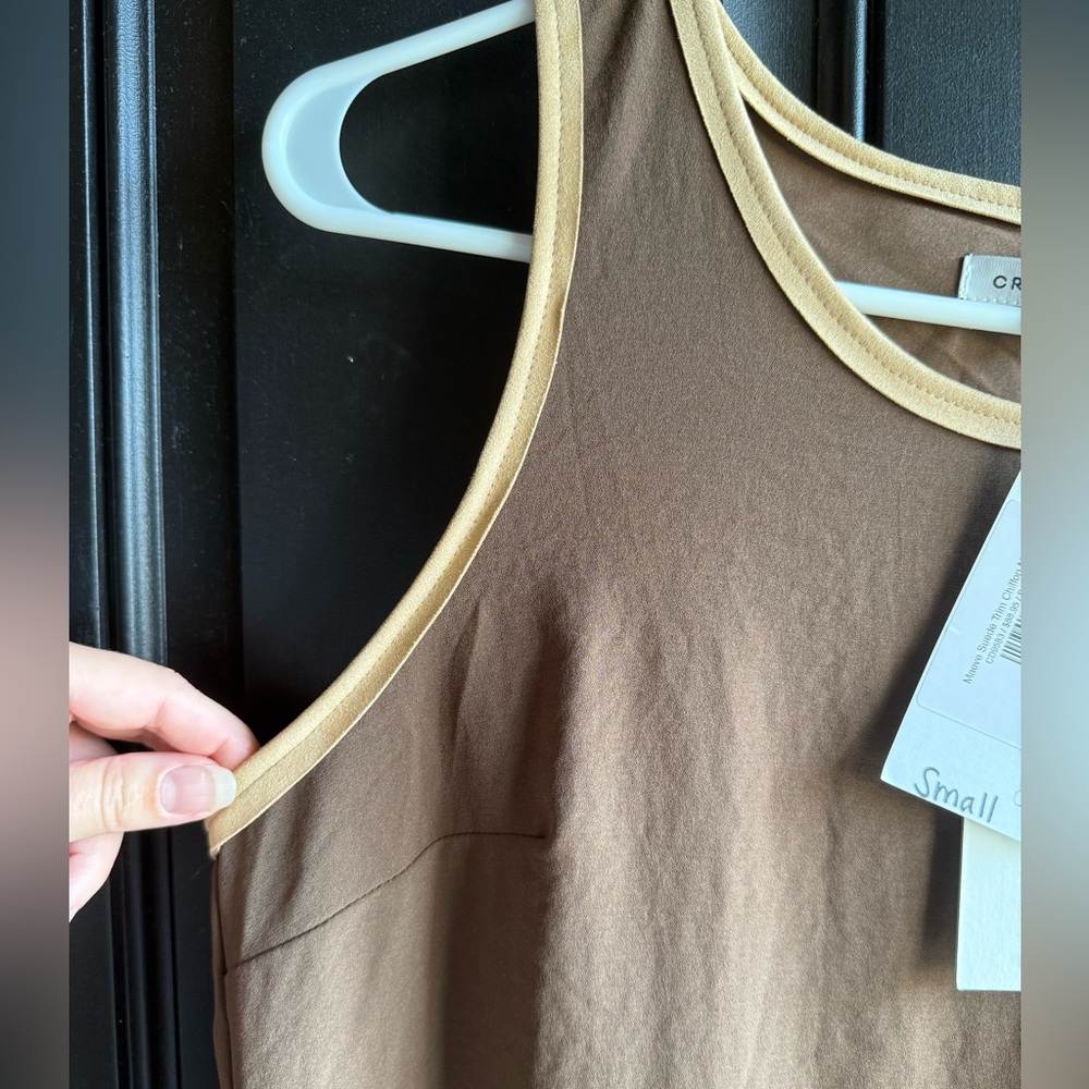 NWT Crescent Suede Trim Chiffon Maxi Size Small - Picture 9 of 10
